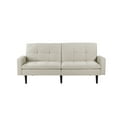 thumbnail image 3 of Sealy Kennedy Pillowtop Sofa Convertible in Off-White with Solid Wood Legs in Espresso, 3 of 20