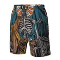 thumbnail image 4 of Fotbe Coffee-Drinking Skull Trajes de Baño Estampados para Hombre, Shorts de Verano de Secado Rápido, Ropa de Playa, Bañadores-Large, 4 of 5