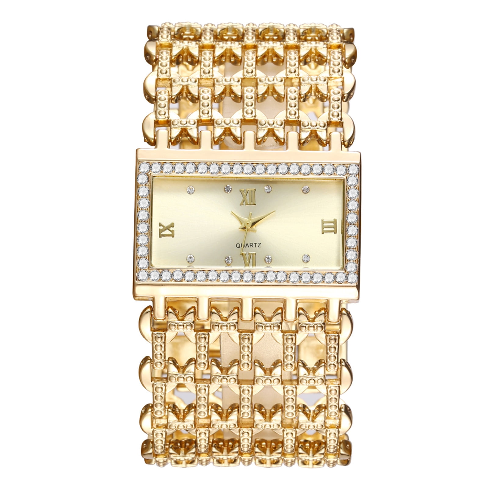 Lady Wrist Watch Quartz Gold Stainless Steel Crystal Dress Fashion Bracelet 2025 Luxury Watches For Women Crystal Diamond Ladies Dress  main image 3