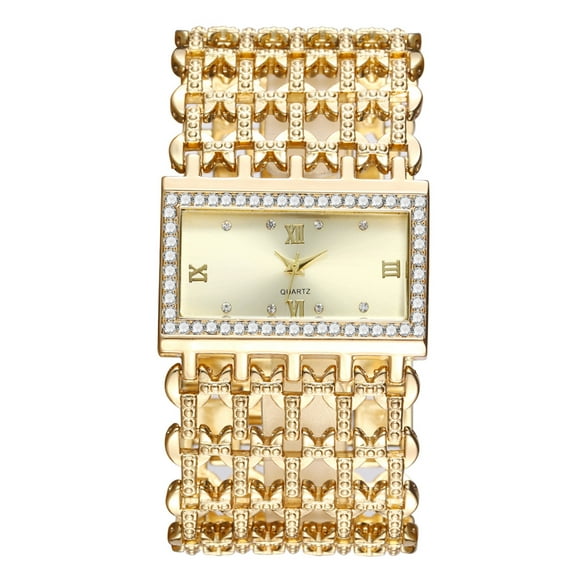 RKSTN Watches for Women FashionWatch Clock Stainless Steel Casual Dress Wrist Crystal Jewelry Watches