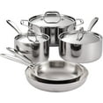 thumbnail image 1 of Tramontina Signature Tri-Ply Base Stainless Steel 8-Piece Cookware Set with Lids, Dutch Oven, Pots & Pans Kitchen Set, Induction-Ready, Oven-Safe, Dishwasher-Safe, 1 of 9