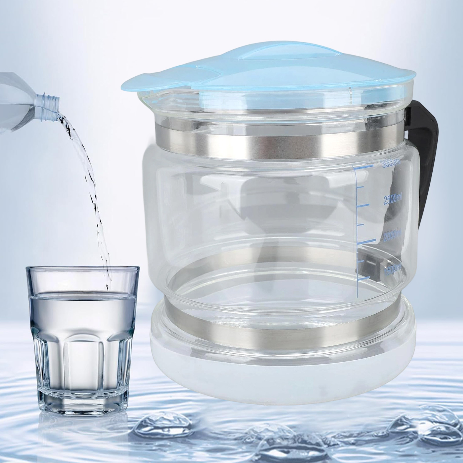 4L Glass Distillation Vessel For Countertop Distillers Easy Installation Distilled Water Maker Machine Accessories