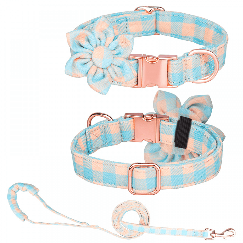 SAYTAY Girls Dog Collars and Leashes, Dog Collars with Detachable