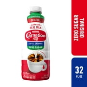 Carnation Zero Sugar Original Liquid Coffee Creamer, 32 fl oz Bottle