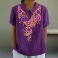 thumbnail image 2 of Women Summer Tops Loose Fit Tshirts Shirts Graphic Vintage Plus Size Graphic Tees Vintage, 2 of 4