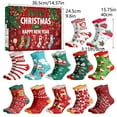 thumbnail image 3 of Countdown Sets Advent Calendar Stockings 24 Days Countdown To Festive Winter Holiday Celebration Socks For Family, 3 of 6