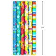 thumbnail image 3 of Birthday Wrapping Paper Rolls - Stars, Stripes, Balloons, Cupcakes, "Happy Birthday" Gift Wrap Paper (Set of 6 Rolls: 180 sq. ft. ttl.), 3 of 4
