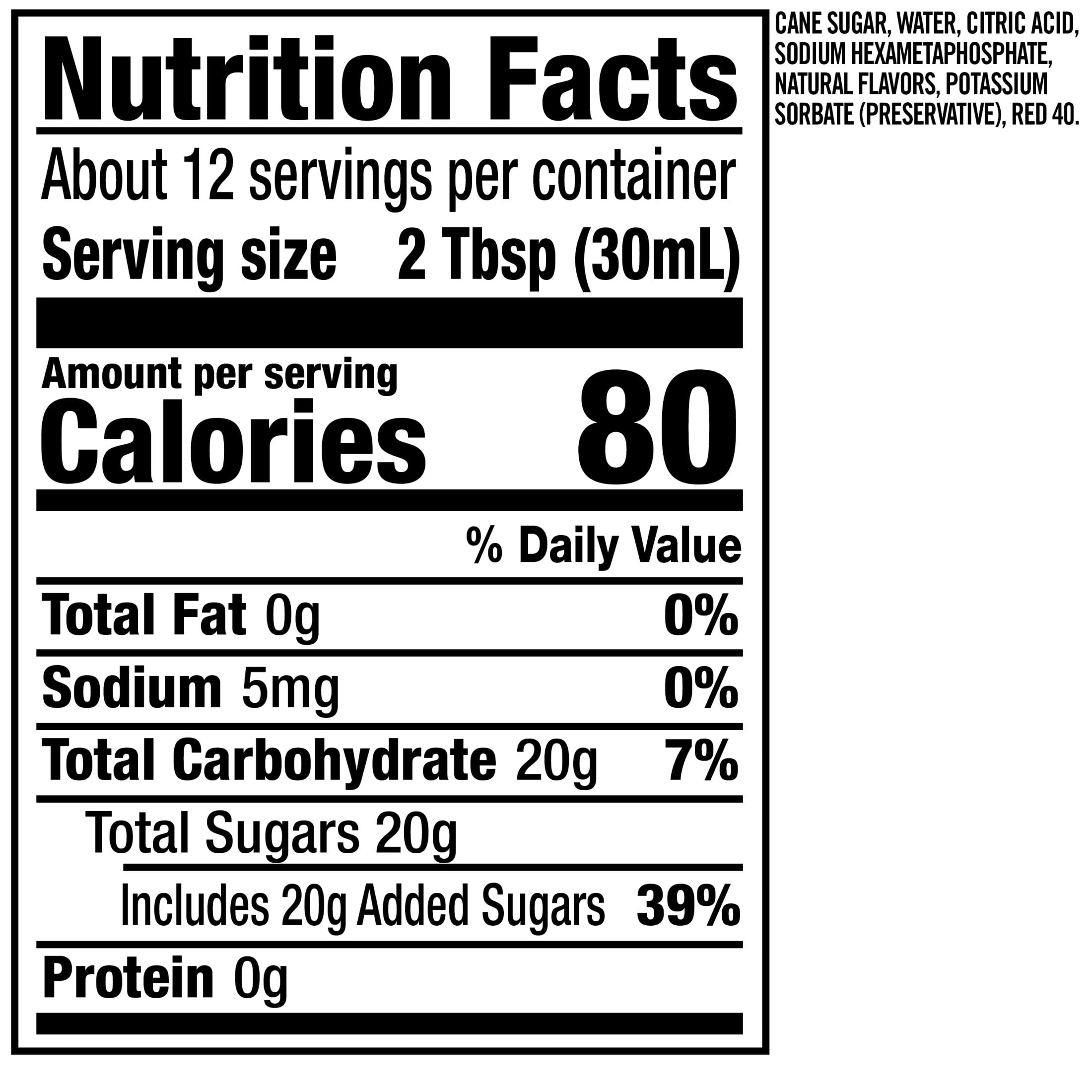 Rose's Strawberry Simple Syrup Mixer, 12 fl oz, Bottle