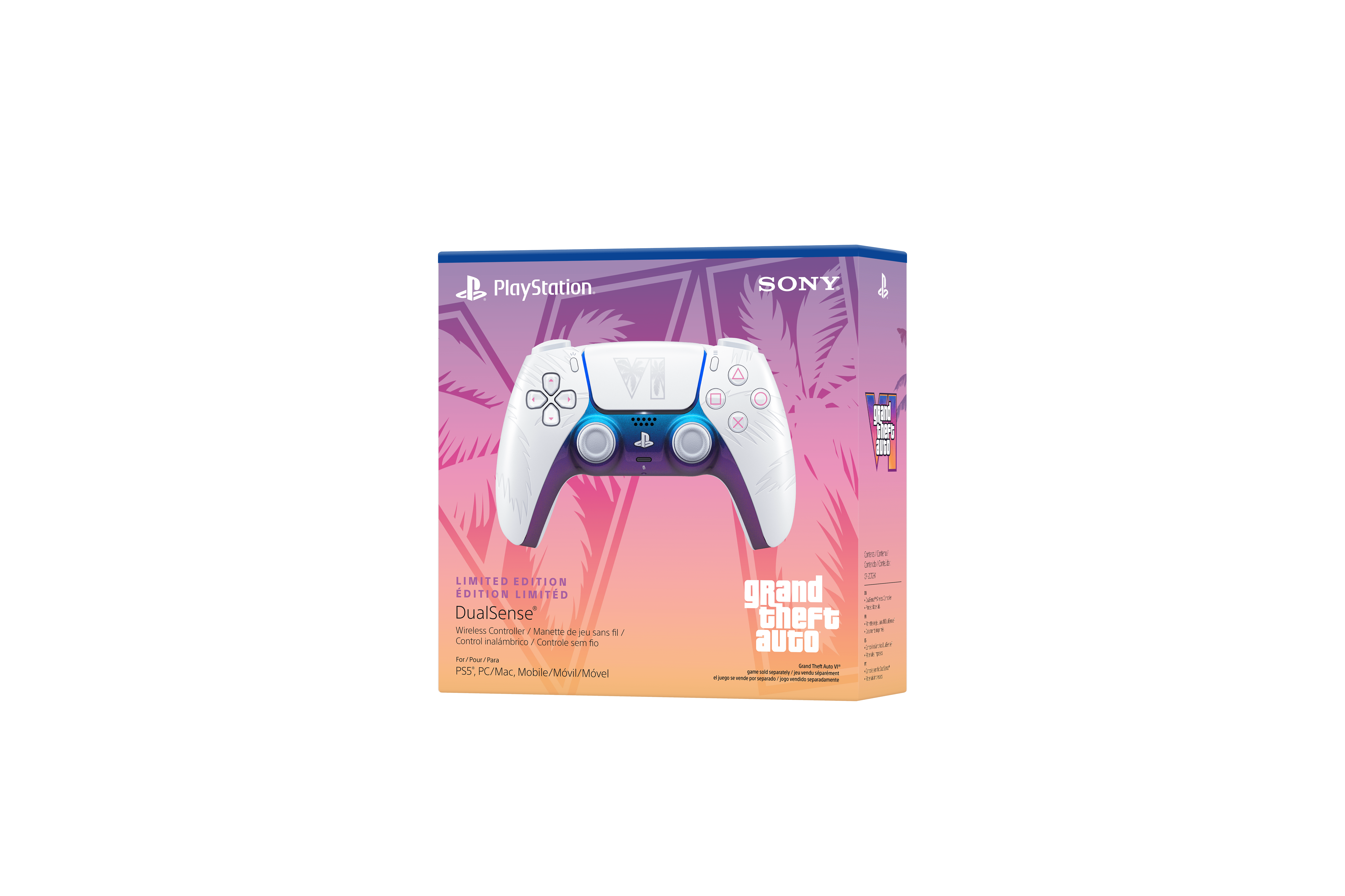 PS5 DualSense® Wireless Controller – Grand Theft Auto VI White Limited Edition