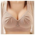 thumbnail image 2 of Everyday Bras for Women Womens Bras Push up Womens Padded Bras T Back Sports Bras for Women Mesh Sports Bra Bras 36c Women Strapless Bra Sports Bras for Women Non Removable Pads Bra Women Grey 40, 2 of 3