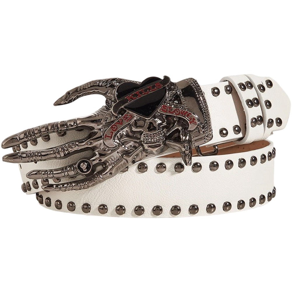 Studded Belt Goth Belt for Women and Men Metal Punk Belt  display picture 1