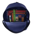 thumbnail image 3 of 24 Pack of Bulk Wholesale 17”L Classic Traditional Color Backpacks with 20 Piece Stationary Kits Containing 1 Notebook, 1 Folder, 3 Pencils, 3 Pens, 1 Pencil Sharpener, 2 Erasers & More!, 3 of 7