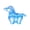 Blue A, variant on Ruanlalo Fake Crystal Horse Figurine Hand-carved Miniature Pony Statue Healing Stone Animal Collectible Sculpture Fengshui Decoration Ornament