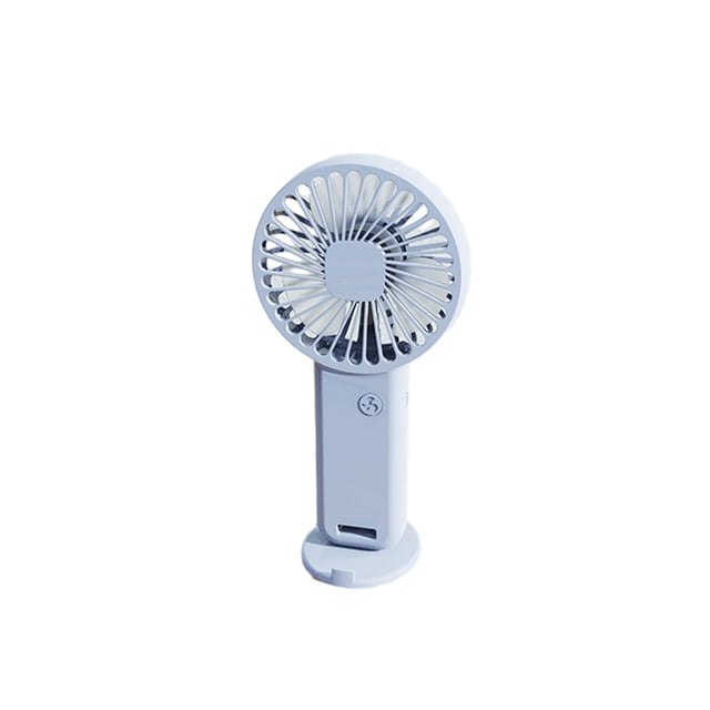 Wosthever Mini ventilador de carga USB de viento natural de 3 modos con base para viajar, senderismo, acampar, ventiladores de refrigeración Accesorios para electrodomésticos Azul