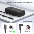 thumbnail image 4 of Cargador Andingker para Dell DZ65200325 USB C 65W Latitude XPS Inspiron Chromebook, 4 of 5