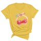 thumbnail image 1 of Blusas de Manga Corta para las Mujeres Divertida Impresión Cuello Redondo Camiseta Vintage, Blusas de Primavera para las Mujeres, 1 of 9