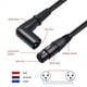 thumbnail image 5 of 2X 3 Pines XLR Ángulo Recto Macho A Hembra Enchufe Micrófono Cable de Audio Cable Blindado Accesorios de Instrumentos Musicales, 5 of 5