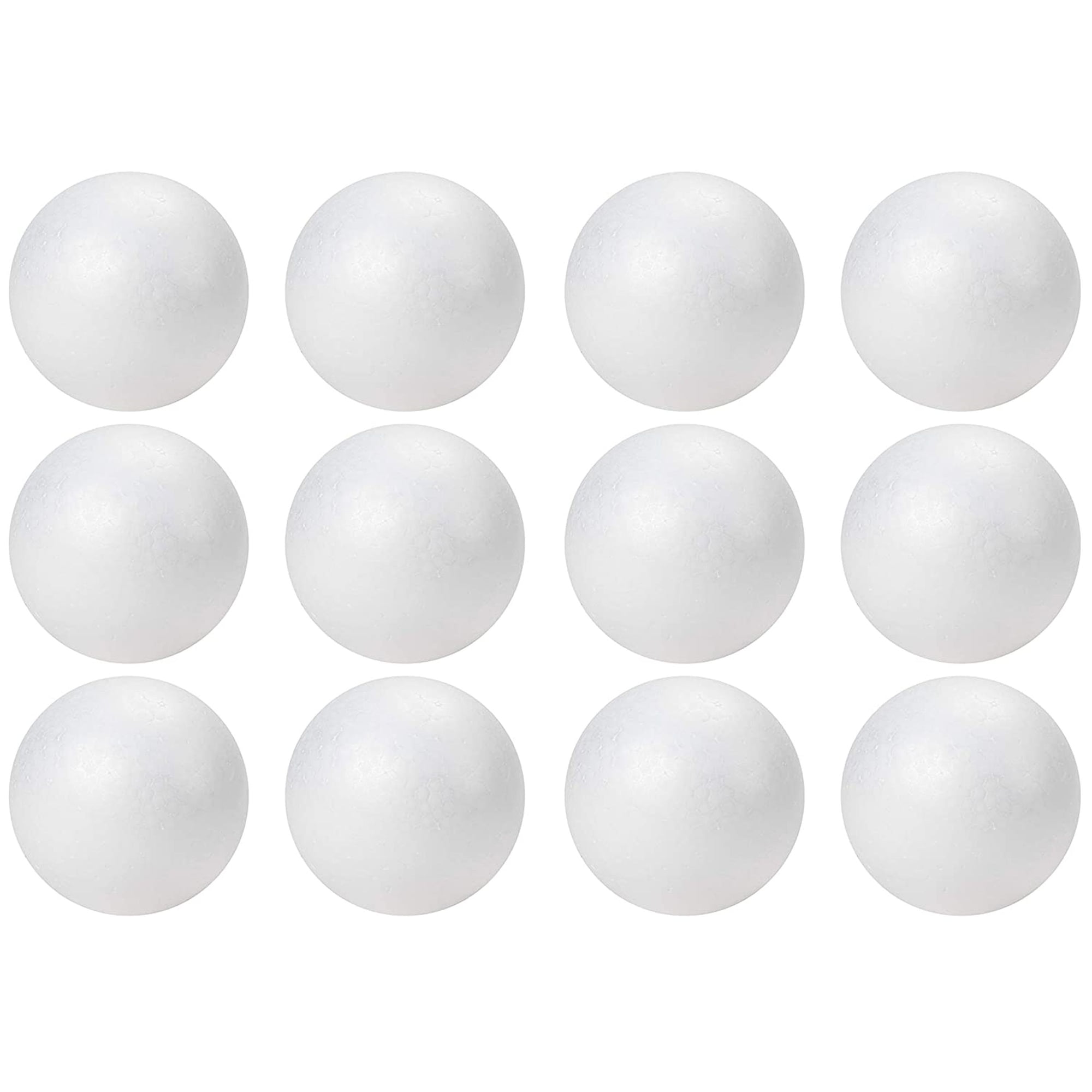 EXCEART 10 Pieces DIY Foam Balls Small Foam Balls Craft Foam Styrophome  Balls 1 Inch Polystyrene Balls Black Decor Foam Ball Pit White Foam Balls