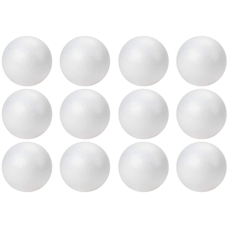 8 Foam Ball x 4pc Round White Polystyrene Modelling Sphere Foam