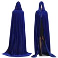 thumbnail image 1 of yingyy Cloth Black Red Velvet Cape Long And Spacious For Halloween Costume Easy To Clean Unique Style blue, 1 of 6