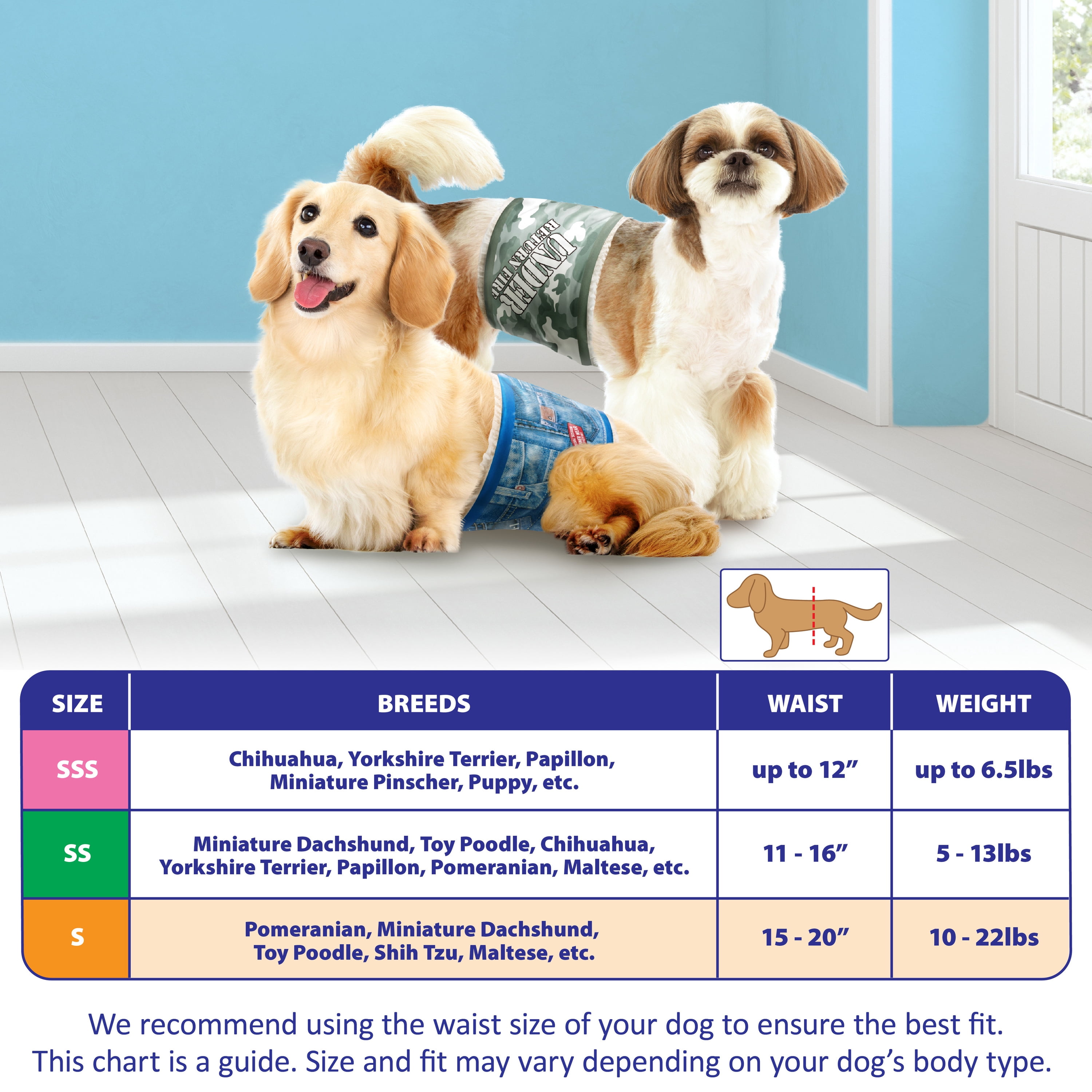 Hartz Disposable Male Dog Diaper Wrap, Superior Leak Proof Protection, Size S, Pack of 40