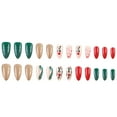 thumbnail image 5 of Christmas Wearable Candy Cane Elk Drop Shape Nail Sticker, 5 of 5