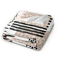thumbnail image 2 of DouZhe Ultra-Soft Micro Fleece Lightweight Flannel Bed Blanket, Trendy Hand Drawn Animal Textures Print Cozy Warm Throw Blankets, 50"x40", 2 of 7