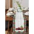 thumbnail image 2 of Table Runners 72 Inches Long Dress Scarves, Merry Christmas Farmhouse Kitchen/Dining Table Runner, Coffee Tablerunners, Xmas Tree Truck Balls Gifts Grey Wood 13x72 Inch, 2 of 7