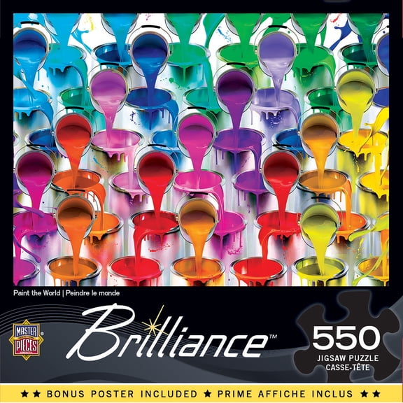 MasterPieces 550 Piece Jigsaw Puzzle for Adults - Paint the World - 18"x24"