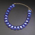 thumbnail image 4 of Rhinestone Gemstone Choker Collar Necklace for Women Sparkly Colorful Emerald Neck Chain Statement Necklace, 4 of 6
