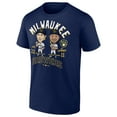 thumbnail image 2 of Men's Jackson Chourio & Christian Yelich Navy Milwaukee Brewers Player Duo T-Shirt, 2 of 4