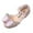 Pink, variant on HIPYLO Gold Dress Shoes for Girls Princess Shoes Toddler Rubber Sandals for Toddler Girls Tap Shoes Gold Girls Shoes Black Baby Shoes, Pink 15-18 Months