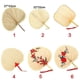 thumbnail image 2 of Handmade Portable Bamboo Woven Cooling Hand-woven Summer Home Decoration Straw Fan Hand Fan Palm-Leaf Fan, 2 of 5
