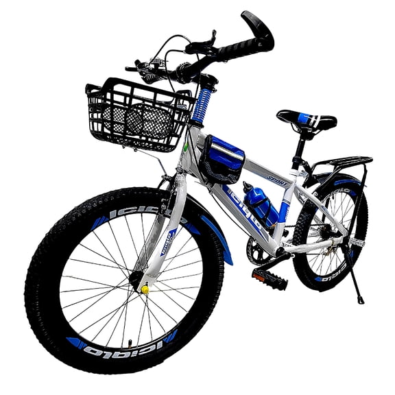Bicicleta Deportiva De Montaña Infantil R-20 Con Accesorios Color Azul Tamaño Del Cuadro 20