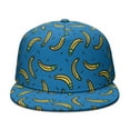 thumbnail image 2 of Banana Snapback Hat - Sweet Tropical Fruit Print Adjustable Cap, Kawaii Banana Lover Design with Cute Cartoon Aesthetic, 2 of 8