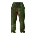 thumbnail image 4 of Fabrcox Camouflage Men's Flannel Pajama Pants Loose Fit Pajama Bottoms with Pockets Elastic Waist Winter Warm Casual Mid Waisted Home Pajama Bottoms Dark Green XL, 4 of 4