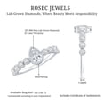 thumbnail image 5 of Rosec Jewels Lab Grown Diamond Teardrop Engagement Ring with Side Stones - 5X7 MM - EF-VS Quality, 18K White Gold, US 5.00, 5 of 6