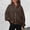 Coffee, variant on Women's Hoodies Sweatshirts Women's Loose Coat Hooded Cardigan Zipper Hoodie Brown L