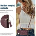 thumbnail image 2 of for Samsung Galaxy A13 Crossbody Wallet Case for Women, Bling Glitter PU Leather Phone Case with RFID Blocking Card Holder Cover for Samsung Galaxy A04S /A13 SZ Red, 2 of 18