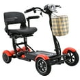 thumbnail image 2 of Large Seat Comfortble Mobility Scooter with Foldable Design, 300lb Capacity, Powerful Double Motors 360W, LED Headlights - Matte Red, 2 of 15