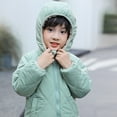 thumbnail image 5 of SILVERCELL Toddler Winter Warm Thick Hoodie Outwear Baby Boys Girls Down Jacket Zipper Solid Color Coat with Pocket, 5 of 8