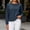 Navy, variant on Bazzctt Womens Cropped Sweatshirt- Long Sleeve Regular Fit Crewneck Casual Pullover Fall Tops Gray