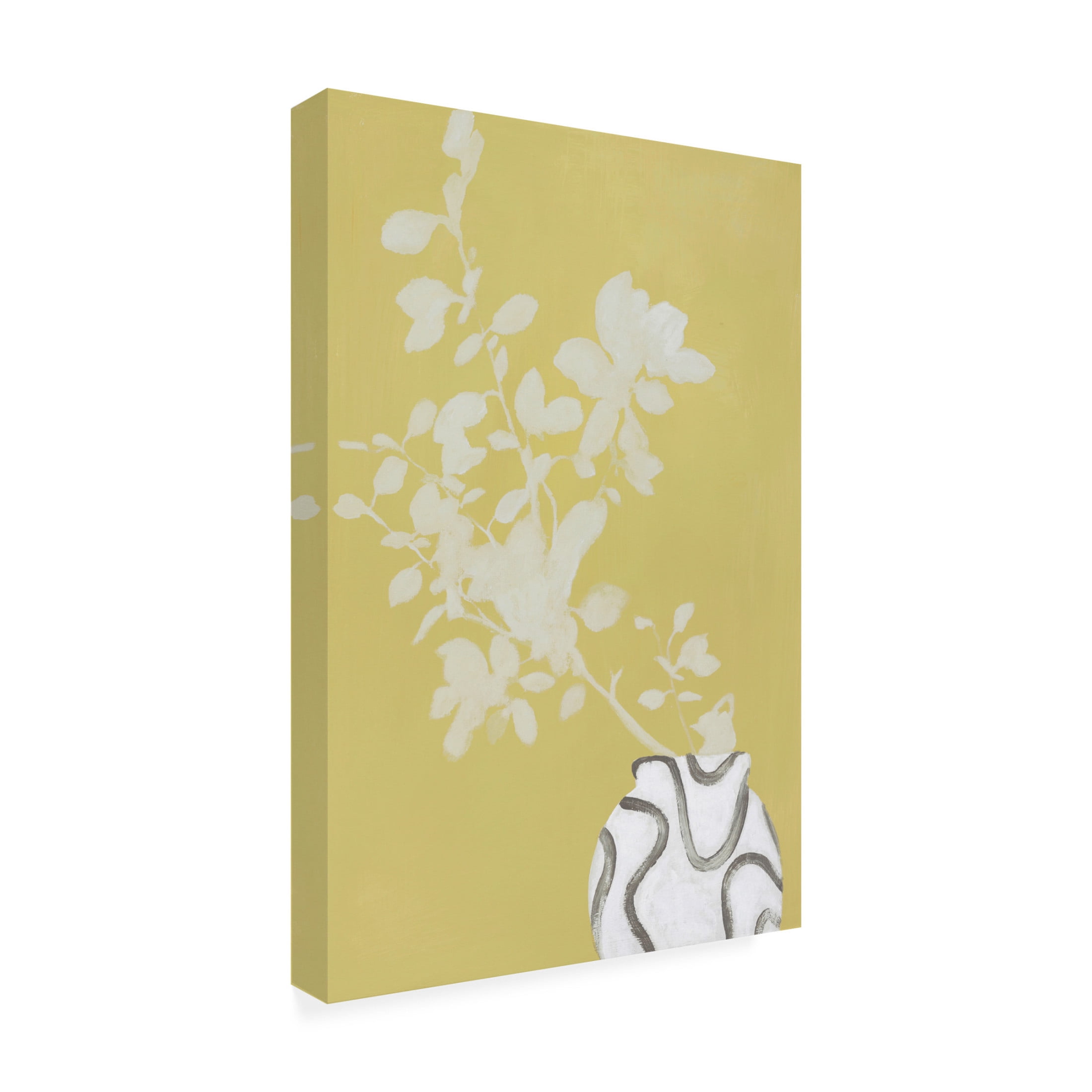 Canvas Wall Art - Design Fabrikken 'Vanilla Yellow' Wall Art for Living Room, Bedroom, or Office Décor by Trademark Fine Art - 12 x 19 Inches
