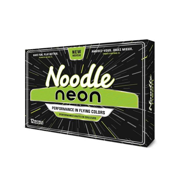Noodle Golf Balls, Neon Green, 12 Pack