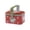 A, variant on Christmas Cookies Tin with Handle, Christmas Wreath Deer Print Metal Candy Jars with Lids, Mini Tinplate Gift Cookie Candy Boxes for Holiday Christmas Party Decorations, 4 x 3 x 2.4 Inch