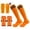 B, variant on Soccer Shin Guards with Long Adjustable Straps and Protective Football Socks 3-Piece Gear Set L