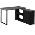 thumbnail image 1 of Monarch Specialties Computer Desk, Home Office, Corner, Left, Right Set-up, Storage Drawers, L Shape, Work, Laptop, Metal, Laminate, Black, Grey, Contemporary, Modern, 1 of 4