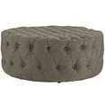 thumbnail image 3 of Modern Contemporary Urban Design Living Lounge Room Ottoman, Grey Gray, Fabric, 3 of 5