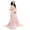 Pink-S, variant on Lightweight Breathable Fabric Maternity Gown Dress Elegant Lace Detailing and Trailing Bottom for Most Trimesters