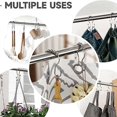 thumbnail image 4 of 12 Pcs Shower Curtain Hooks, Shower Curtain Rings Rust Proof Balanced Glide Double Shower Curtain Ho, 4 of 5
